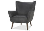 Diablo Leather Armchair -Harrod Coal