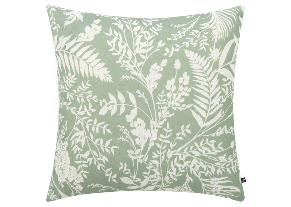 Coussin Irene 20x20 sauge/ivoire