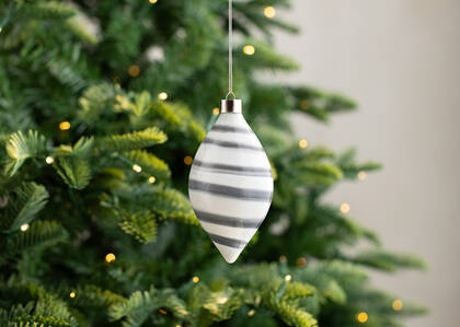 Alvie Striped Cone Ornament