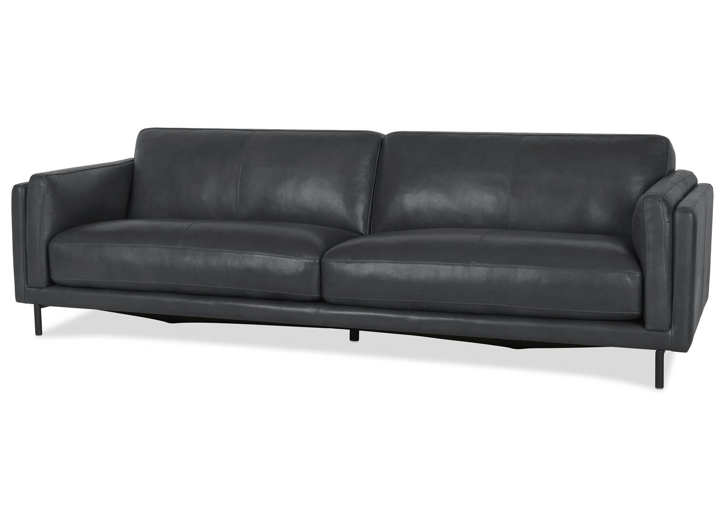 Canapé en cuir Renfrew 94 po -Alder gris