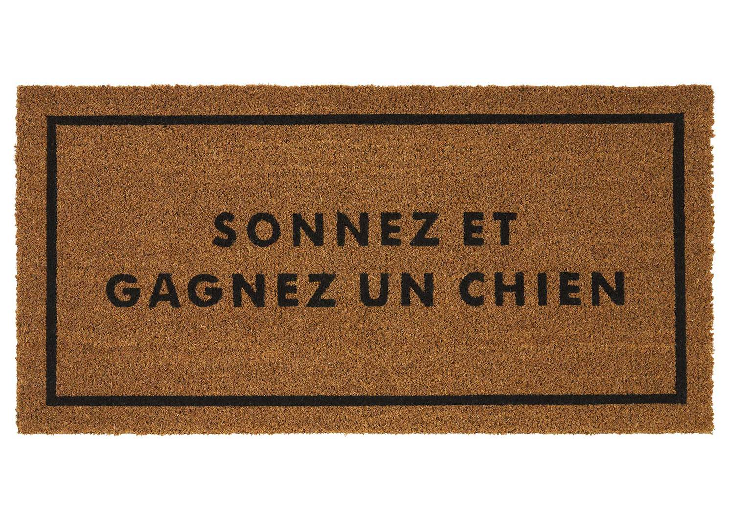 Gagnez un chien Doormat Natural