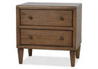 Sylvie 2 Drawer Nightstand -Idris Amber