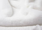 Flora Faux Fur Throw White