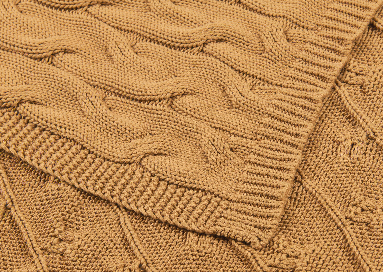 Nason Cotton Throw Camel