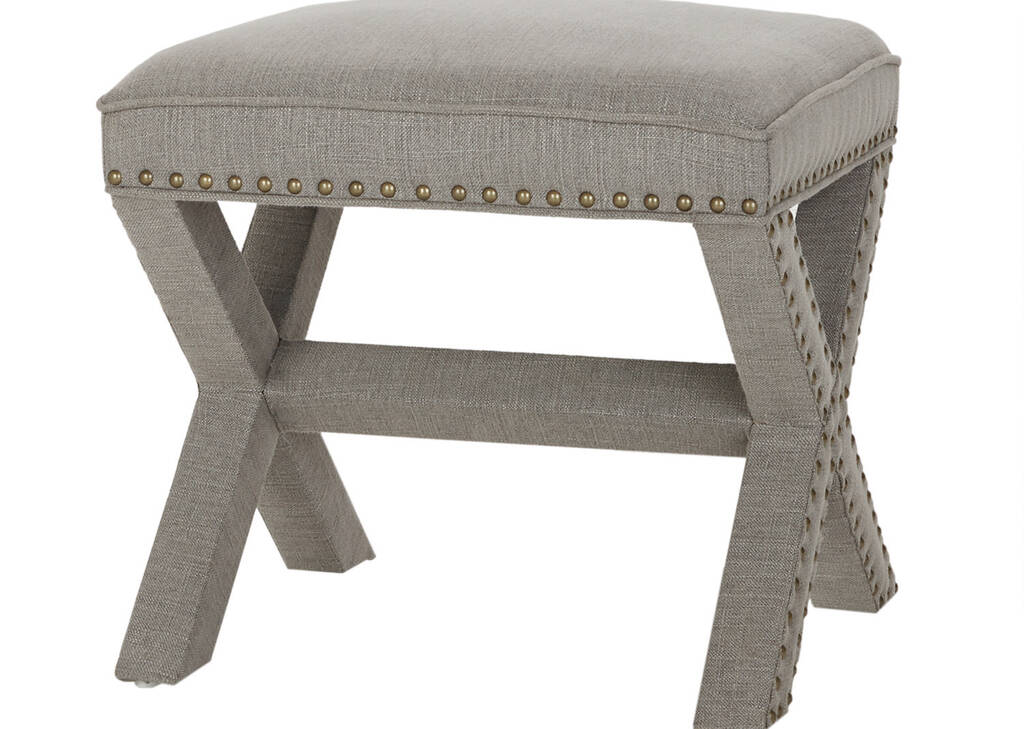 Granada Ottoman -Nantucket Grey