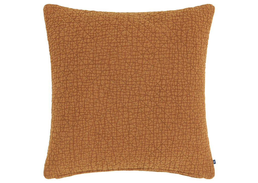 Coussin en coton Marcus 20x20 caramel