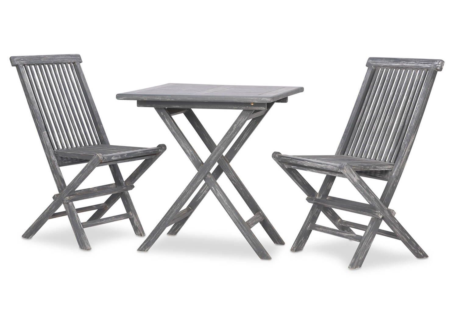 Ens. patio Galiano de 3 pcs -teck gris