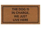 Dog in Charge Doormat Natural