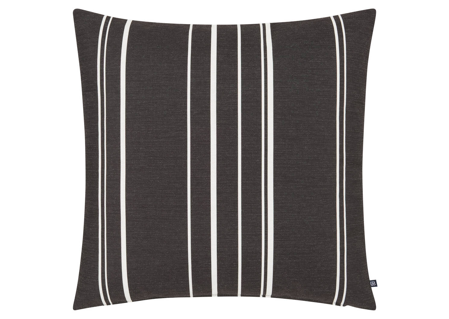 Perth Stripe Outdoor Pillow Black/Ivo