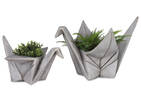 Orizuru Planter Large Grey