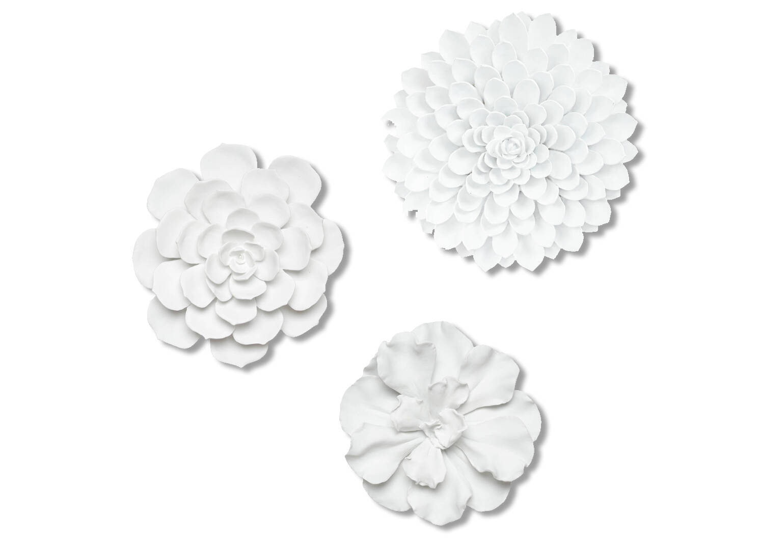 Petite déco murale Floressa blanche