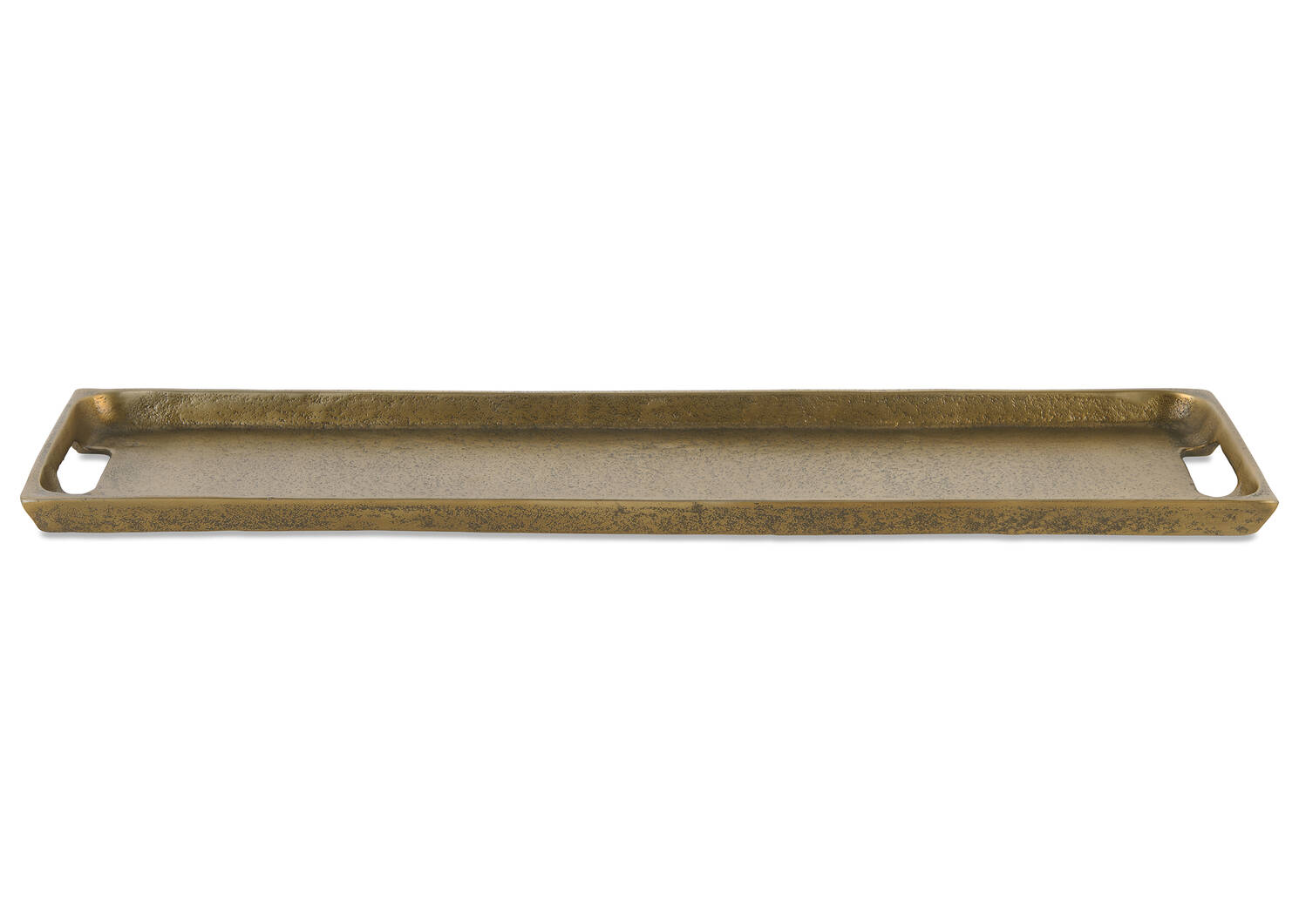 Jamie Narrow Tray Antiqued Brass
