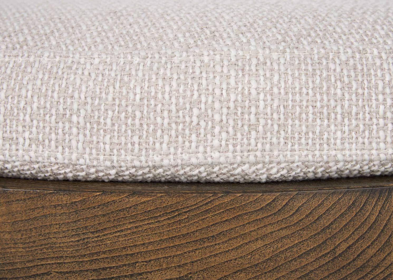 Claremont Ottoman 18" -Wyn Snow
