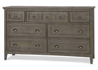 Parker 7 Drawer Dresser -Heron Grey
