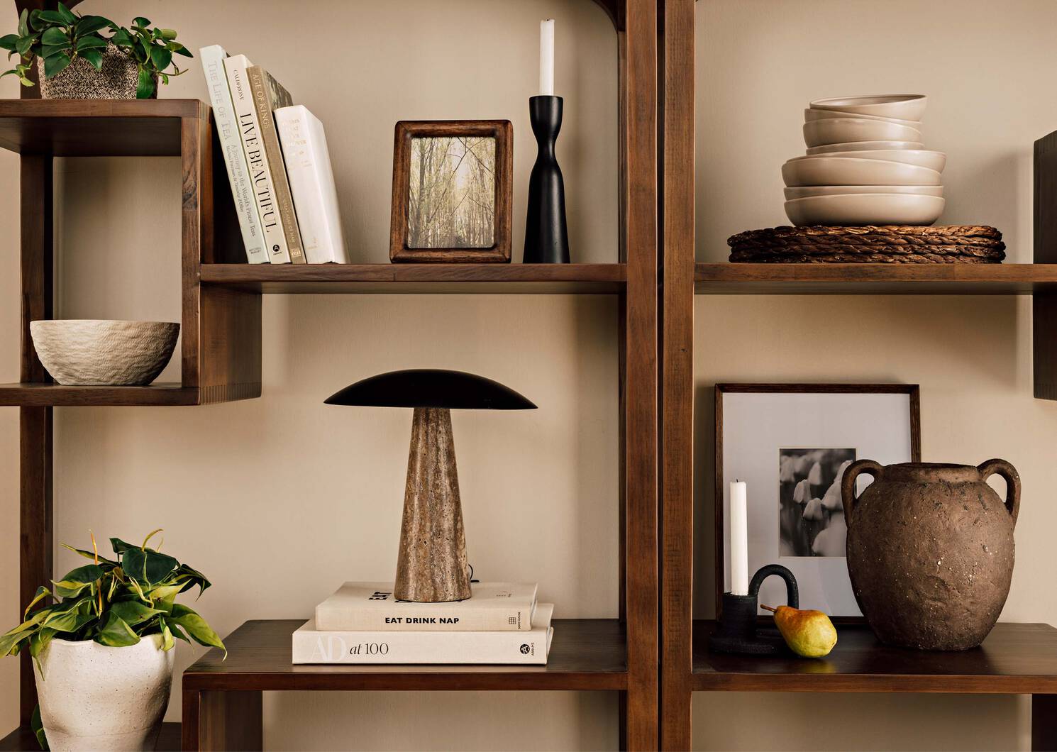 Merrill Vase Short Brown