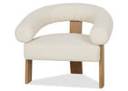 Fauteuil Aly Velji -naturel/ivoire