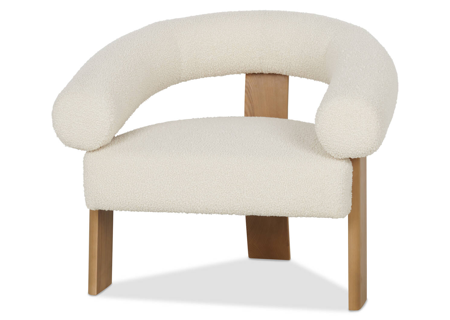 Fauteuil Aly Velji -naturel/ivoire