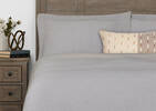 Palmas Duvet Set - Light Grey