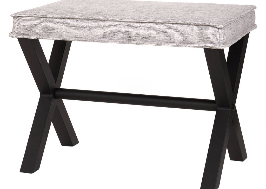 Wright Ottoman -Twill Grey