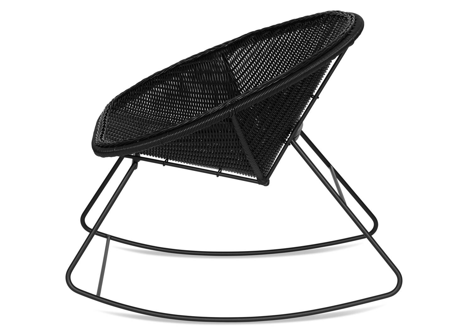 Fauteuil à bascule Vireo -noir