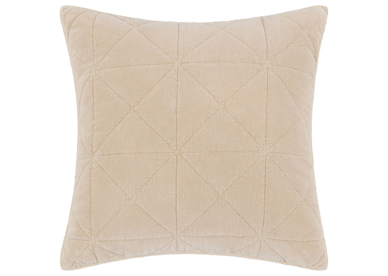 Joye Cotton Velvet Sham 24x24 Latte