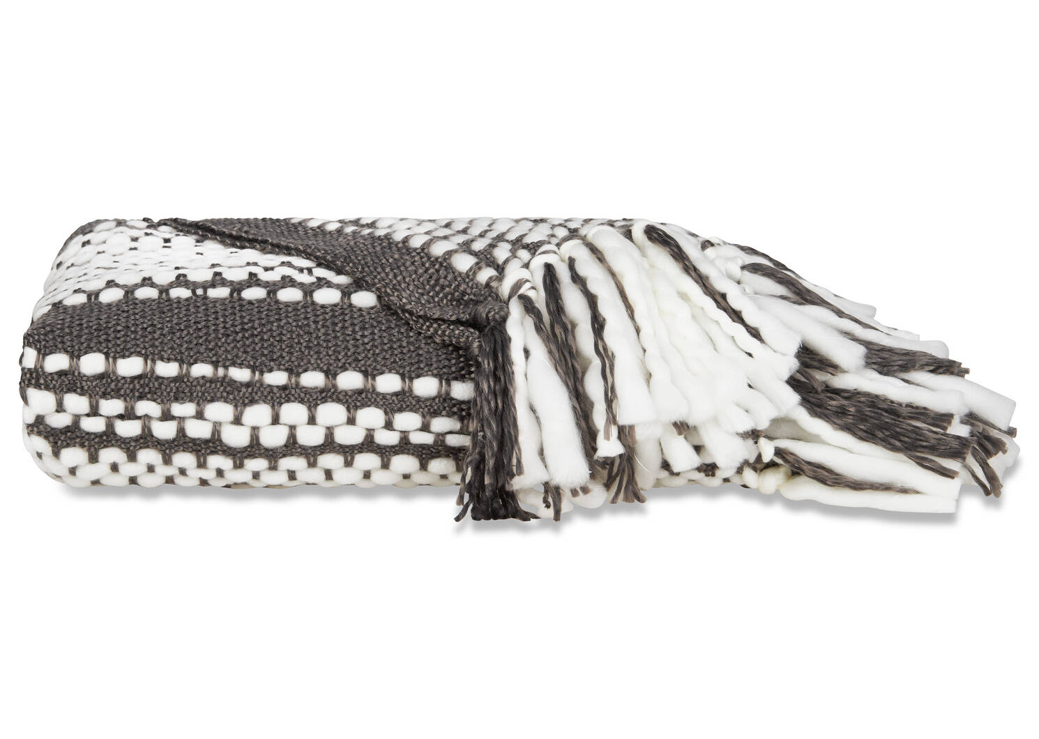 Nicaila Throw Cobble/White