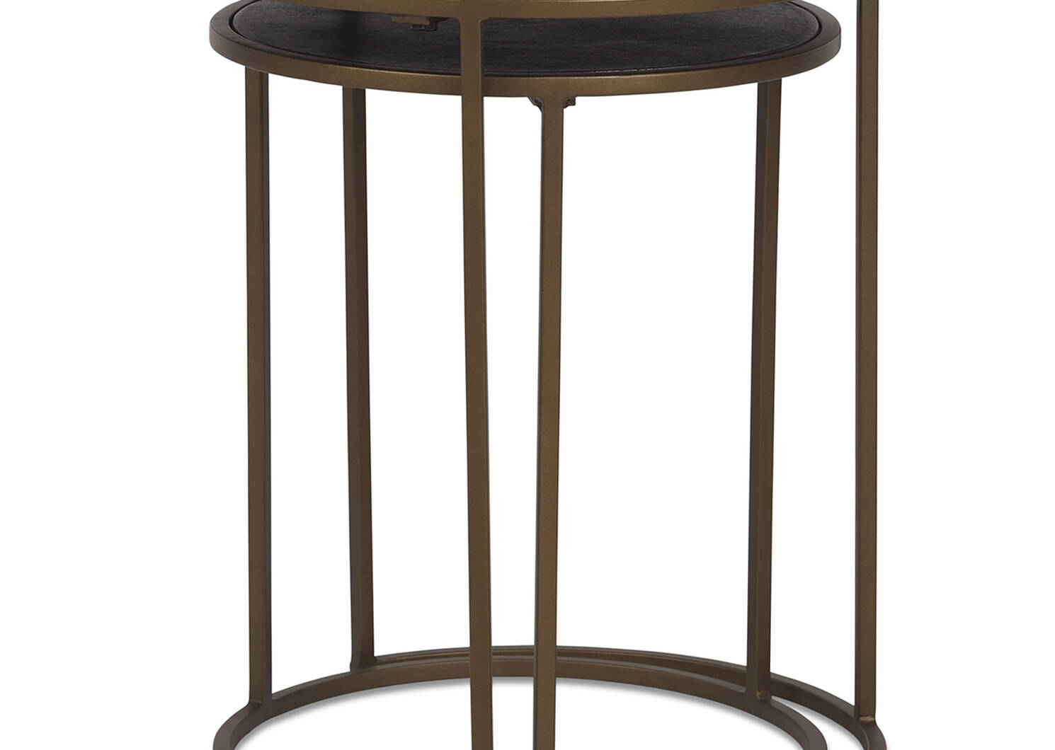 Hemsley Nesting Side Table Set -Brass