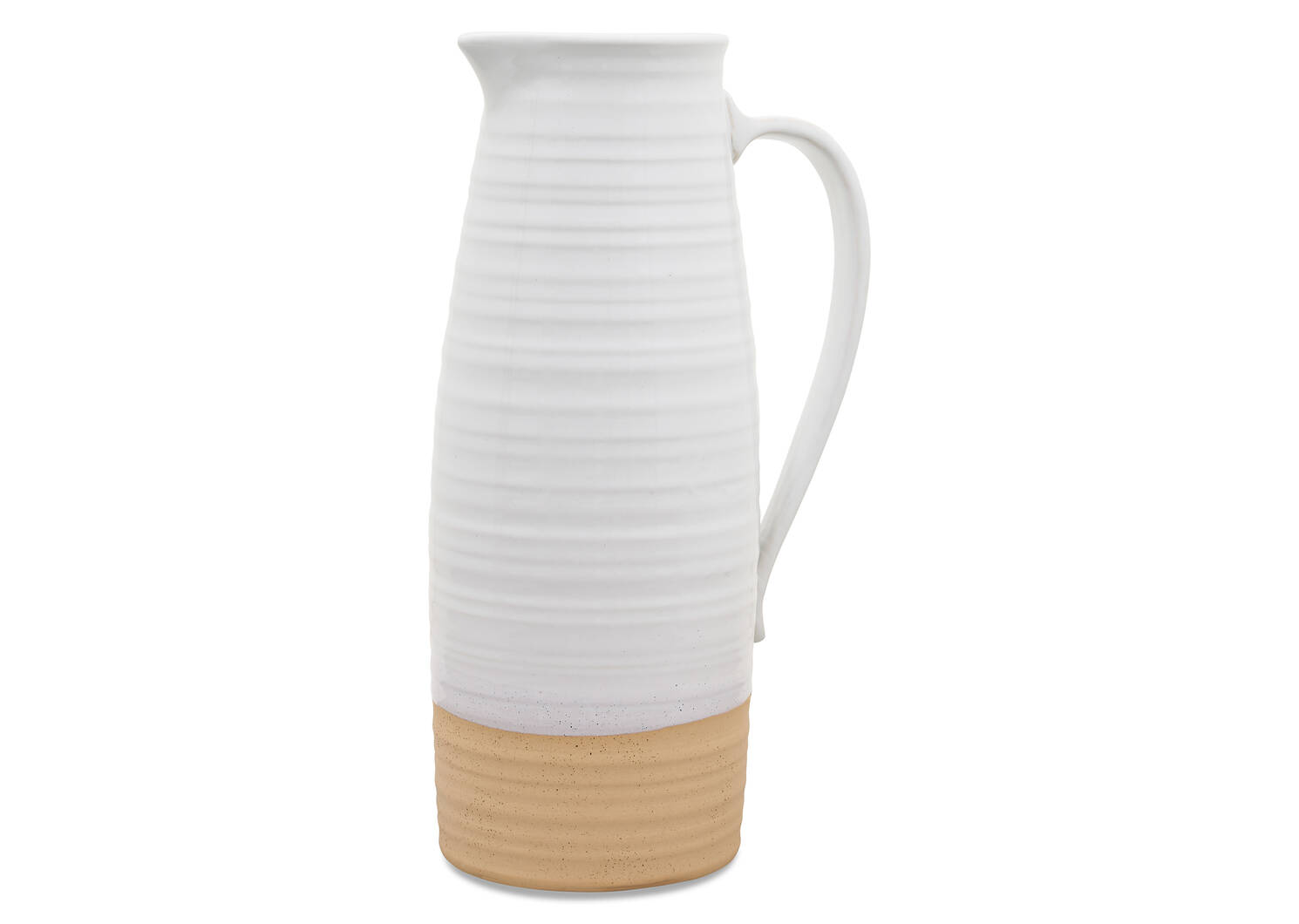 Grand vase carafe Lois blanc