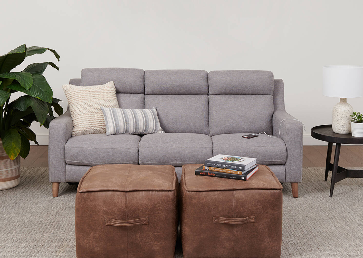 Sanibel Reclining Sofa -Brava Grey