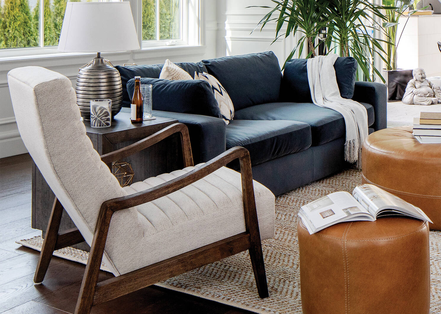Coleman Armchair -Silas Platinum