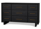 Edgehill 9 Drawer Dresser -Anvil Black