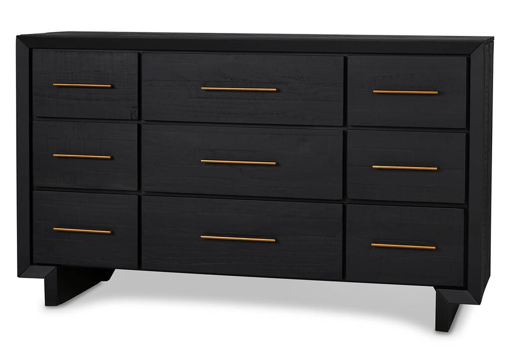 Edgehill 9 Drawer Dresser -Anvil Black
