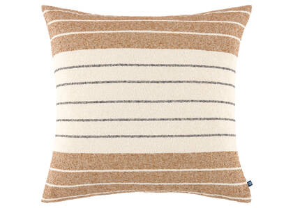 Maris Stripe Pillow 20x20 Iv/Caramel/Blk