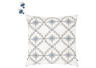 Coussin Hawthorne 20x20 blanc/gris/bleu