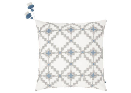 Hawthorne Pillow 20x20 White/Grey/Blu