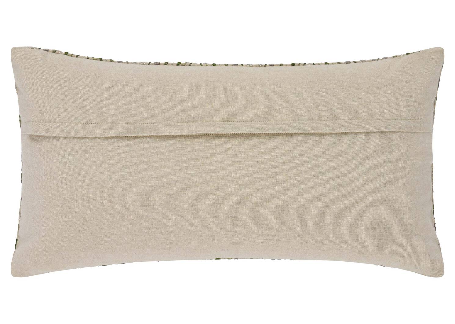 Coussin Zaire 12x22 fougère/olive/arg.