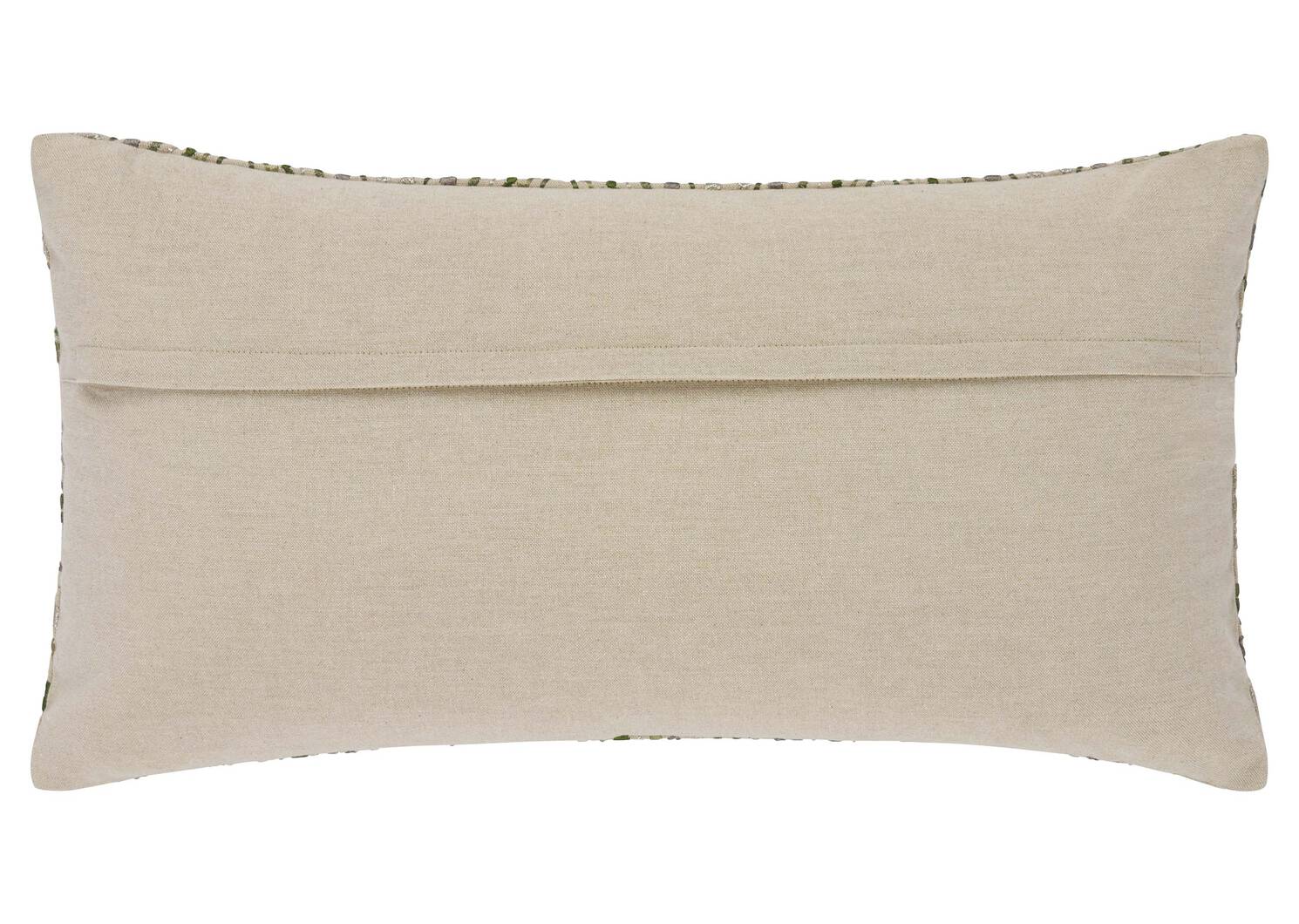 Coussin Zaire 12x22 fougère/olive/arg.