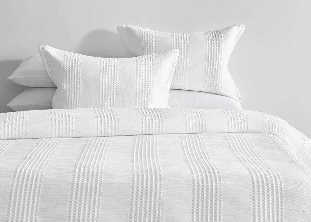 Sheena Cotton Waffle Duvet Set King W