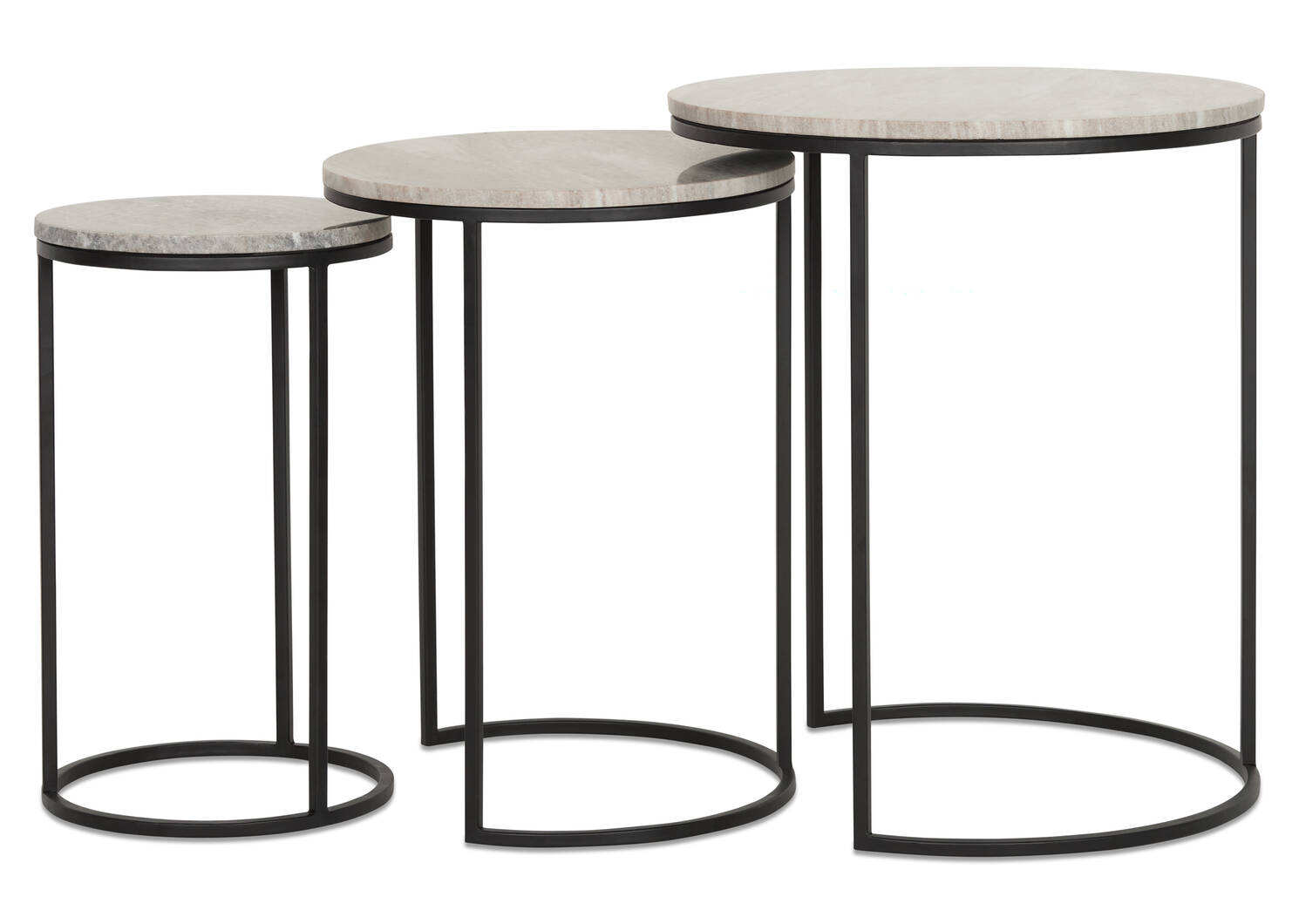 Tables gigognes Gael -Millstone gris