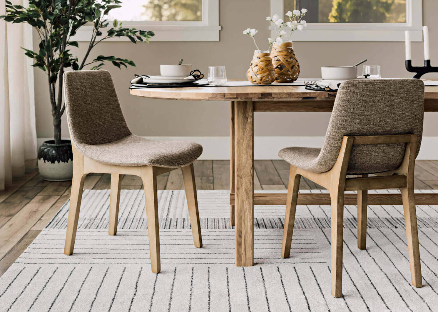 Isaac Rug 94x134 Ivory/Grey