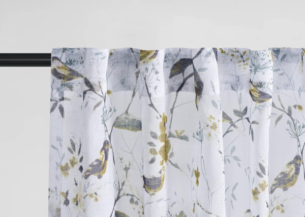 Voilage Gina 96 blanc/multi