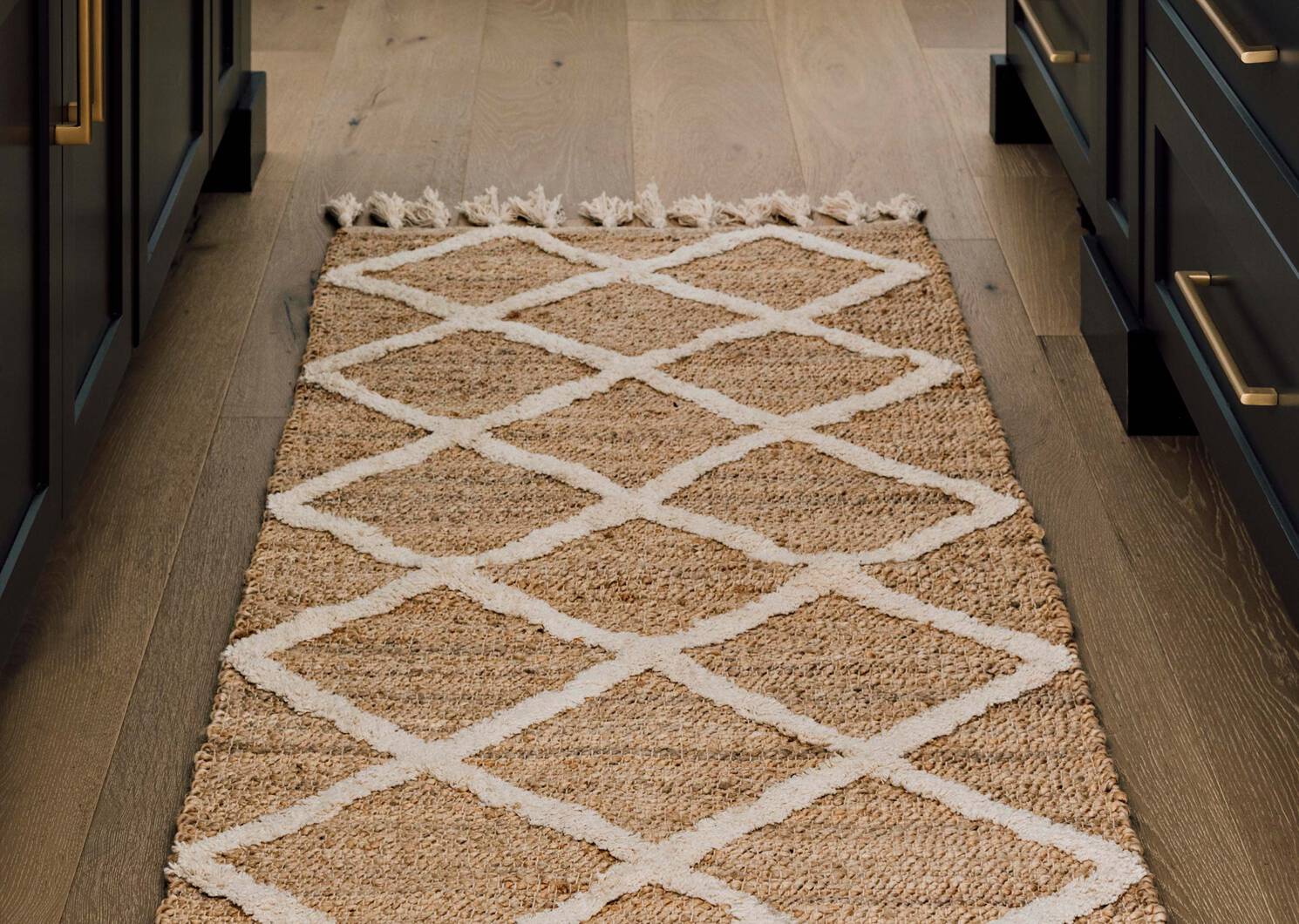 Tapis coul. Passage 30x84 ivoire/naturel