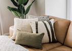 Coussin en boucle Cleo 20x20 ivoire