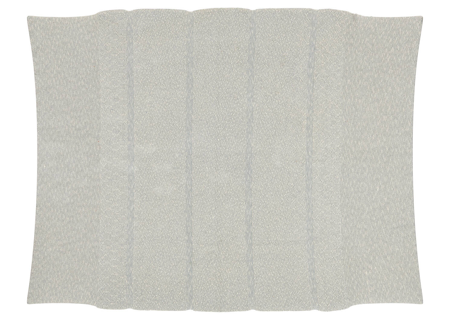 Jeté rayé Cade ivoire/gris/bleu
