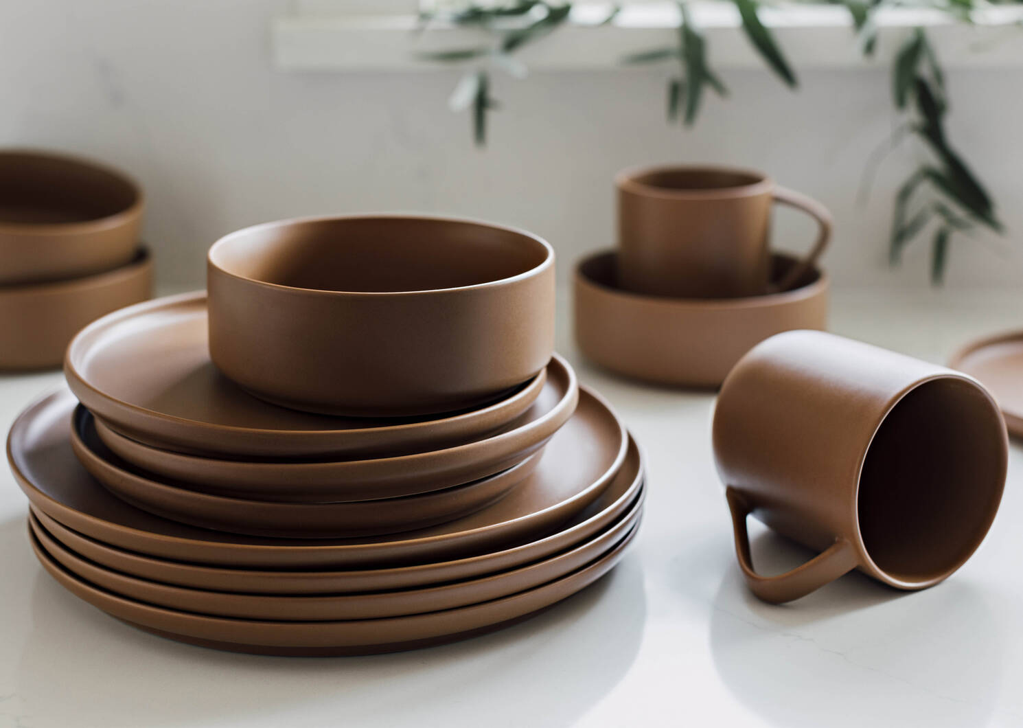 Mayne 16 pc Dish Set Terracotta
