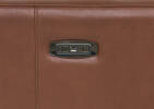 Nash Leather Reclining Sofa -Arlo Nutmeg