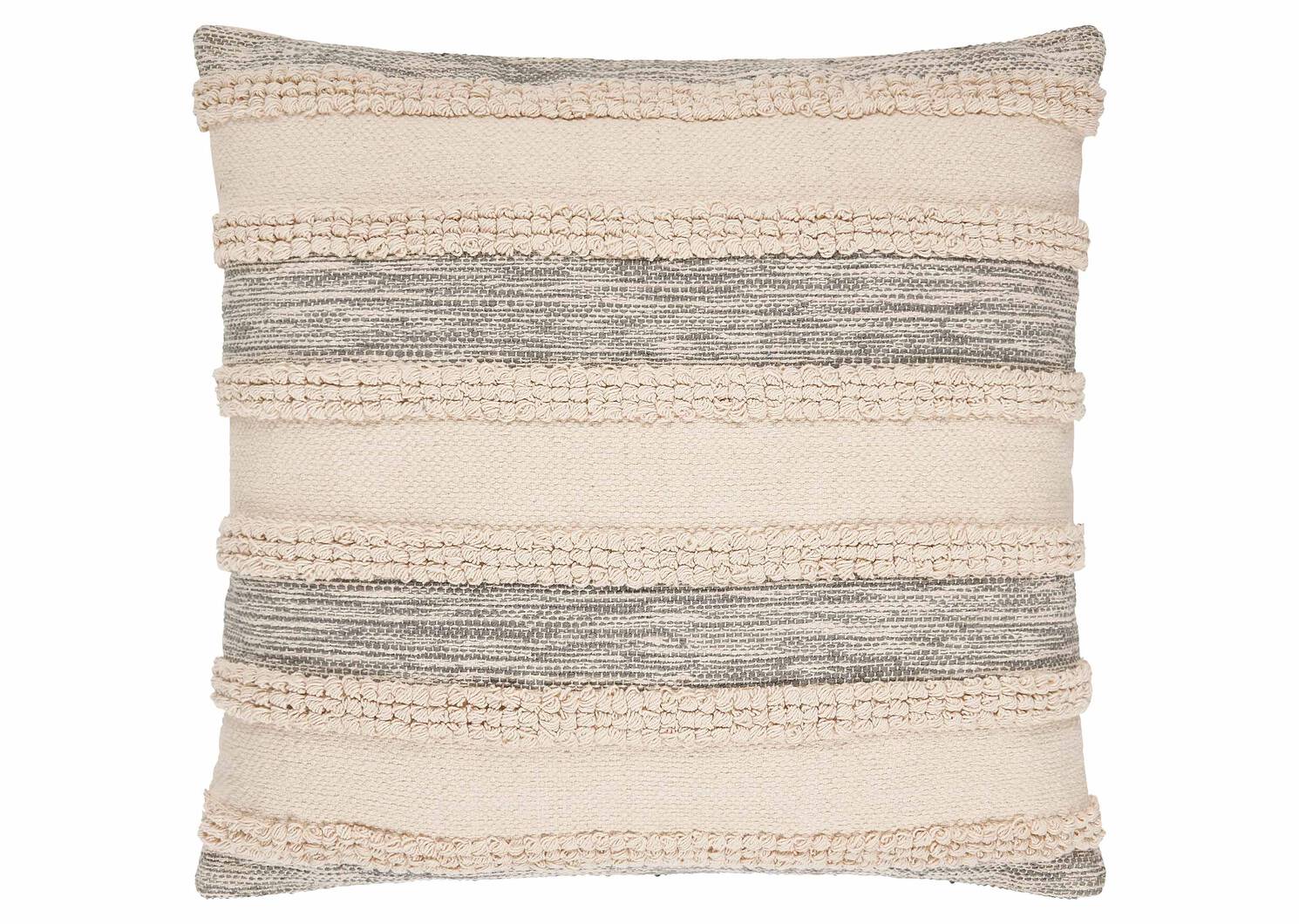 Coussin de sol Pena naturel/gris