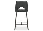 Tabouret en cuir Yvette -Olson ardoise