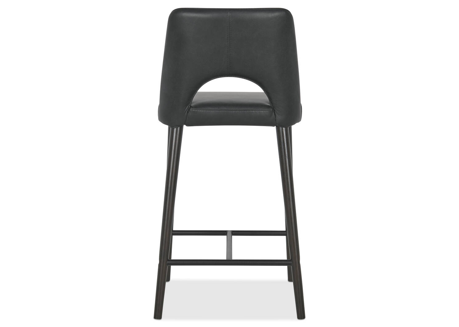 Tabouret en cuir Yvette -Olson ardoise
