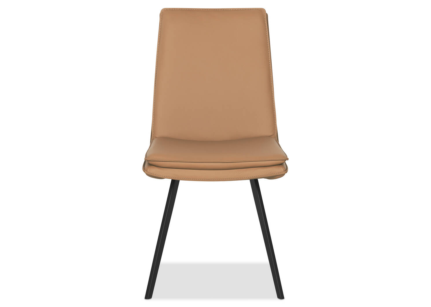 Chaise en cuir Spence -Rory bourbon